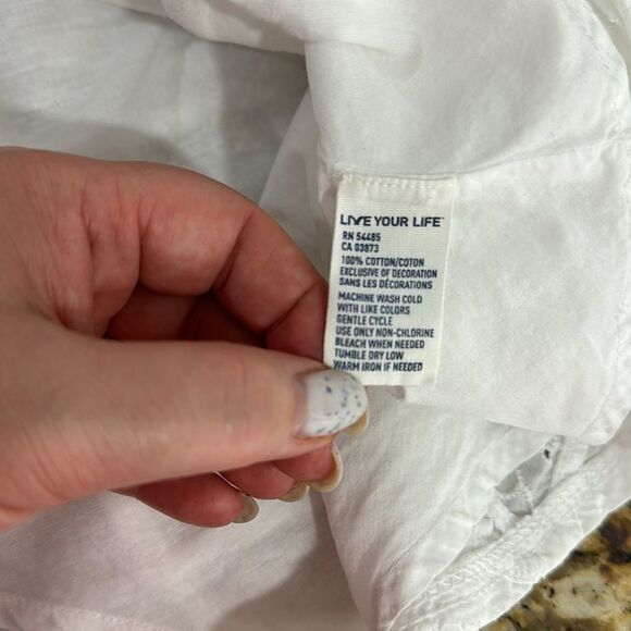 American Eagle Outfitters White Eyelet Embroidery Micro Mini Skirt Size 12 - Picture 5 of 7